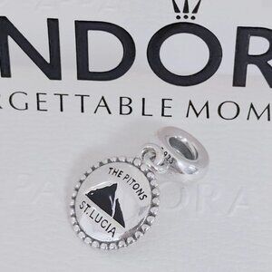 Pandora Signature Piton St.Lucia Charm Exclusive Travel Destination Pendant S925